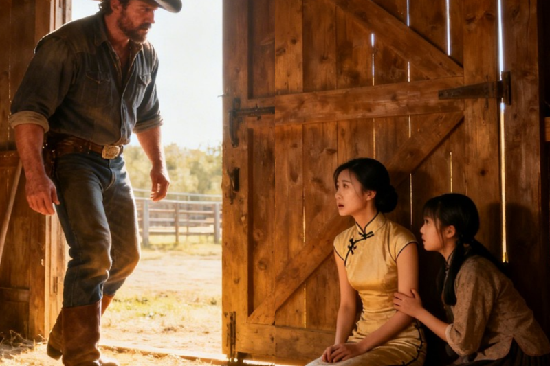 Giant Rancher Found Starving Old Chinese And Her Daughter Hiding In His Barn, What Happened Next
