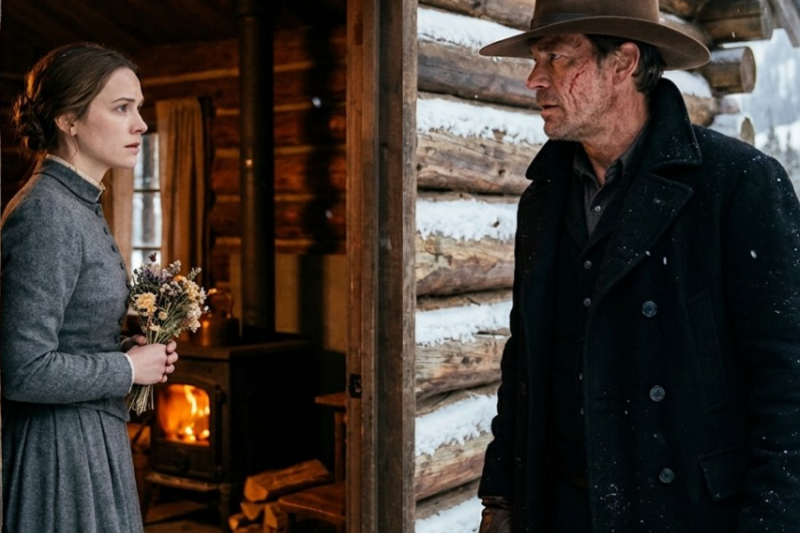 The Rejected Bride Was Left at a Winter Cabin Until the Scarred Cowboy Lit Her Hearth