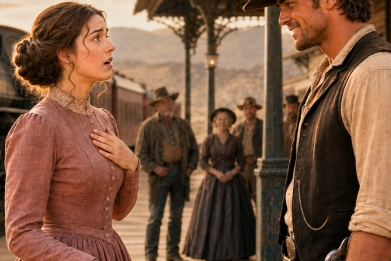 She Expected an Old Widower — Young Cowboy Smiled and Said “Surprise, I’m Yours”
