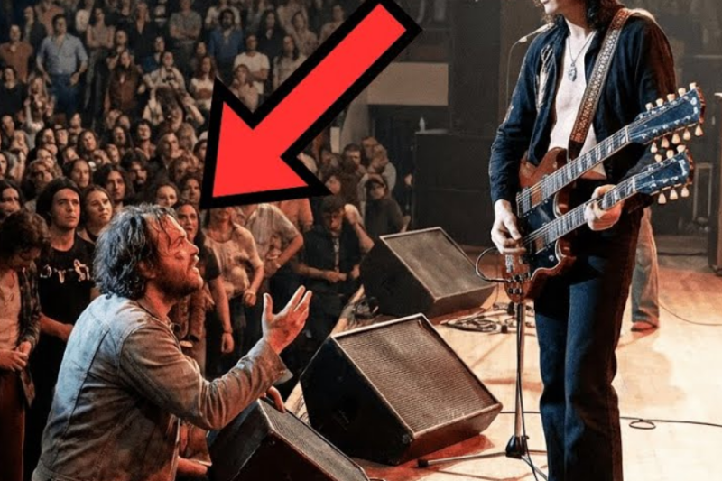 DRUNK heckler challenged Jimmy Page on stage — what Jimmy did STUNNED 15,000 people