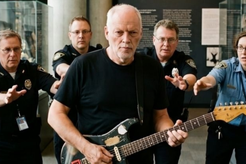 The Forbidden Stratocaster: How David Gilmour’s Secret Jam Session Stopped Time at the Rock Hall of Fame