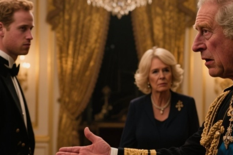 When King Charles III Reached for Prince William — Queen Camilla’s Secret Came to Light
