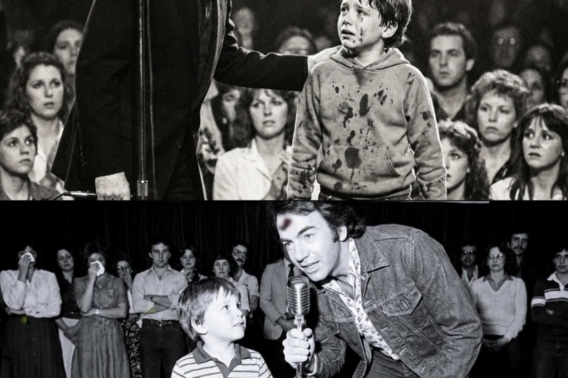 Audience Threw Tomatoes at a Child Singing Neil Diamond — Until He Showed Up