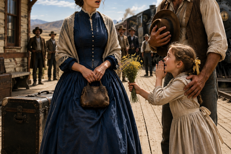 Nobody Wanted the Quiet Widow—Until the Rancher’s Daughter Whispered “I Picked Her Myself”