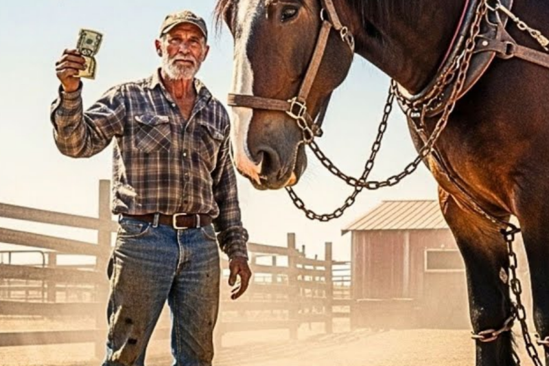 Starving Rancher Bought Giant Chained Horse For His Last $5 — Not Knowing It Would Save His Family