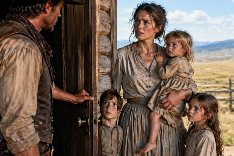 She Came to a Stranger Cowboy’s Door With Three Children — What Happened Next Shocked Everyone