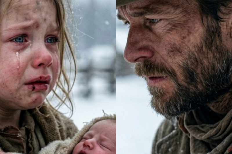 Nobody Came Back for Me, She Whispered — Then a Cowboy Stopped in the Snow