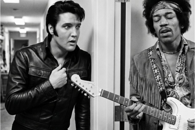 Elvis Presley Was Rock and Roll — Then Jimi Played Through a Door and The King Went COMPLETELY QUIET