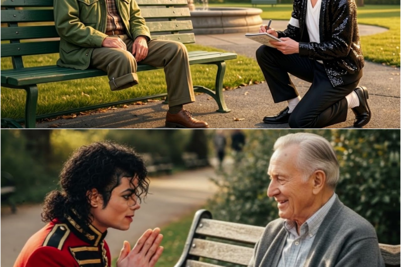 Michael Jackson Found a War Veteran Humming on a Bench — 30 Years Later, the Room Went Silent