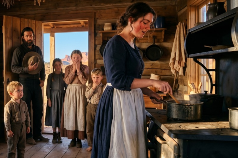 The Youngest Child Had Not Spoken Since Mama Died Until the Stranger Woman Sang While Cooking Supper