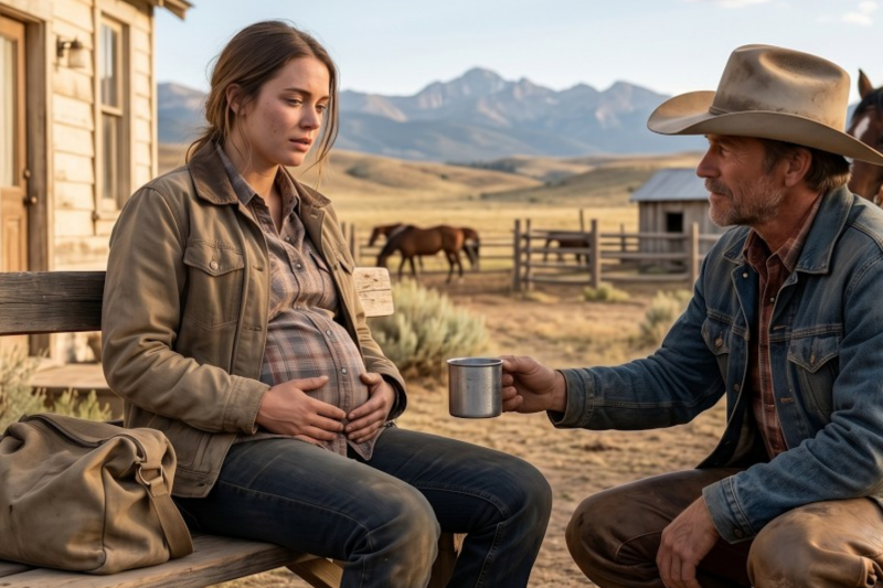She Arrived Pregnant, Penniless and Alone — The Silent Cowboy Said “You Are Home Now