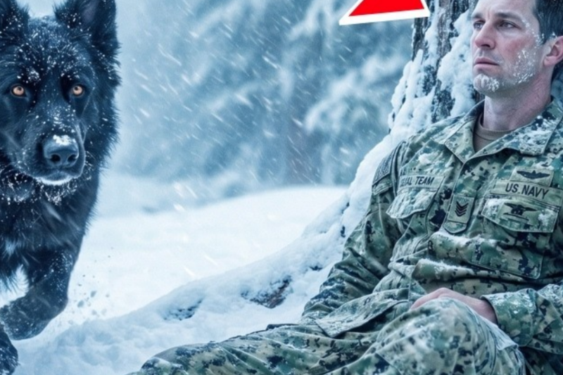 Giant Black Shepherd Saw Former Navy SEAL Near Death in the Snow—Then It Did the Impossible