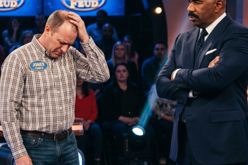 Husband laughed at his wife’s dream on live TV—Steve Harvey stopped the game and said “That’s enough