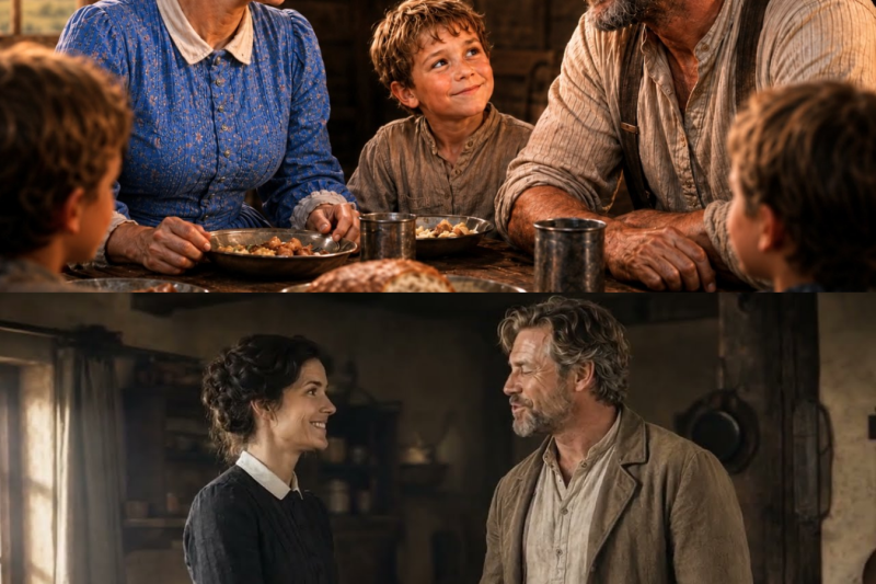 A Lonely Rancher Came for Supper… Then the Children Asked Him to Stay