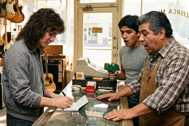 Eddie Van Halen Watched A Bank Officer Padlock A Music Store In 1982 — Then He Wrote A Check