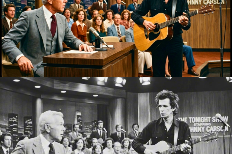 Keith Richards Heard Carson’s Joke from Backstage — Grabbed a Guitar — Carson Apologized on Live TV