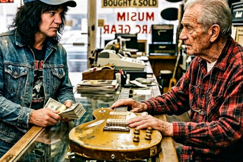 A 78-Year-Old Musician Was Selling His Last Guitar —Eddie Van Halen Walked In and Changed Everything