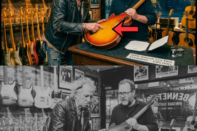 Shop Owner Told Homeless Guy He Can’t Afford £85,000 Guitar — Guy Was KEITH RICHARDS Buying His Own