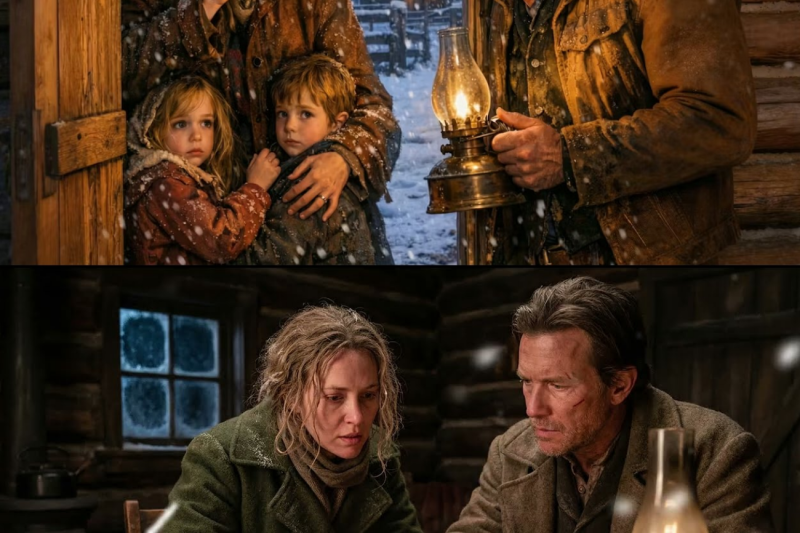 She Knocked on His Cabin at 2 AM — ‘Please Don’t Light the Lantern, They’ll See Us