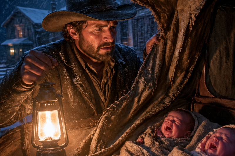 No One Came Back For The Twin Newborns In The Wagon — Until A Cowboy Made A Daring Move