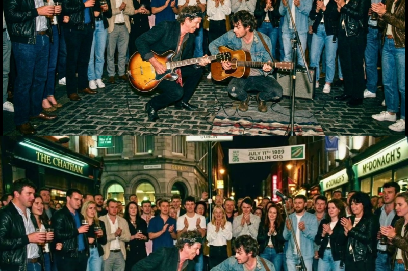 Keith Richards sat on a Dublin pavement next to a homeless musician — 2 hours later, 400 showed up