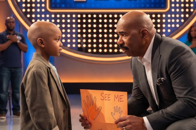 The Day the Cameras Stopped: How a 9-Year-Old’s Silent Plea on Steve Harvey’s Stage Sparked a Global Movement