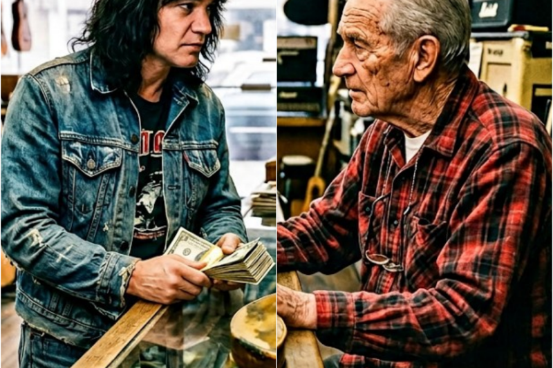 A 78-Year-Old Musician Was Selling His Last Guitar —Eddie Van Halen Walked In and Changed Everything