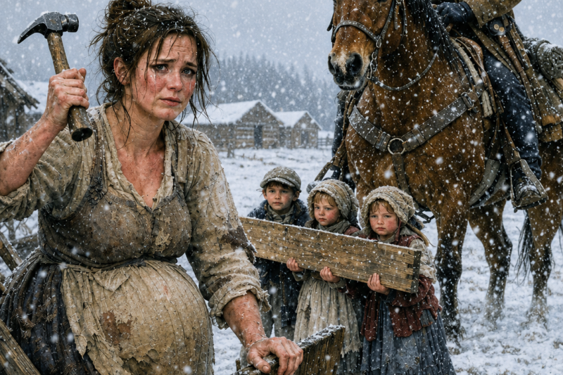 The Poor Abandoned Widow Built a Shelter From Scraps — A Cowboy Saw and Rode Straight to Her