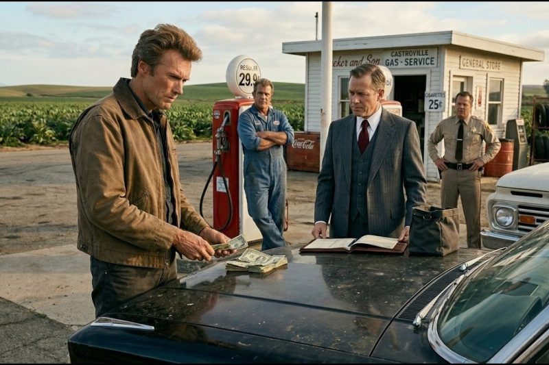 Clint Eastwood saw a sheriff lock up a gas station in 1963, and then paid in cash.