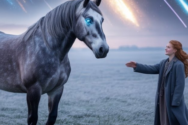 The Stardust Compass: How a Horse Born Under a Rare Meteor Shower Guided Lost Souls Across the Veil