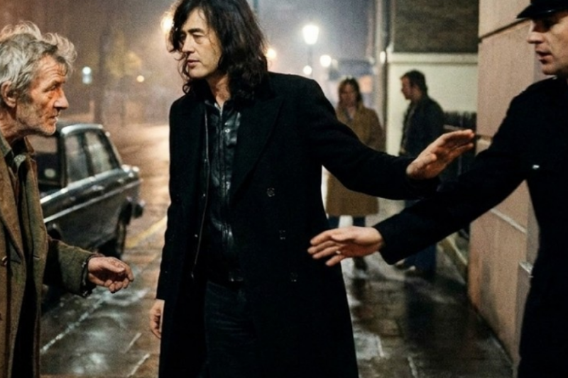 A Homeless Man Asked Jimmy Page for £5 — What He Did Next Moved Everyone to TEARS