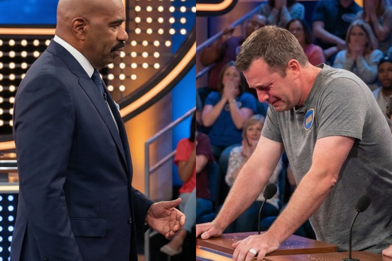 Husband Disrespected His Wife on Family Feud, Steve Said 5 Words That ENDED Him: “Leave My Stage”