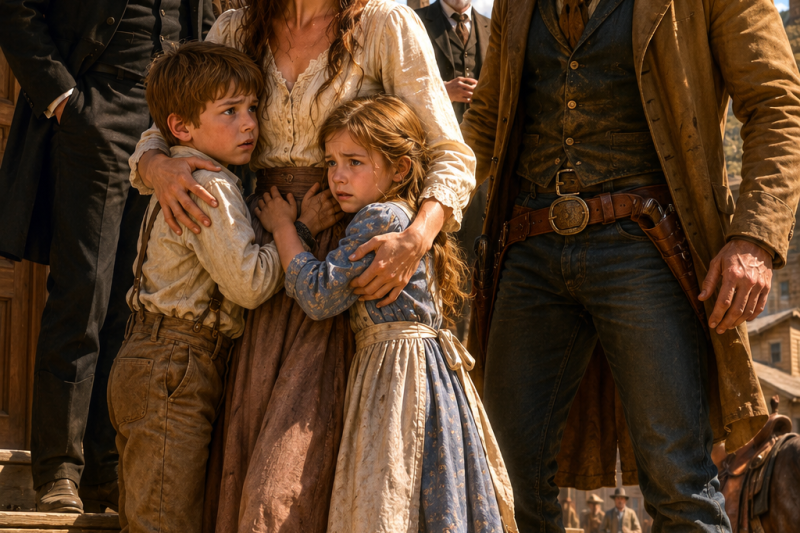 She Was Auctioned Off With Her Two Children — Until a Cowboy Said, “They’re Mine Too!”