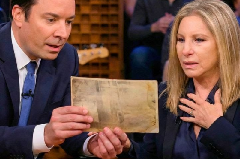 Jimmy Fallon FROZEN When Barbra Streisand Suddenly Holds Her Breath After Seeing This Photo
