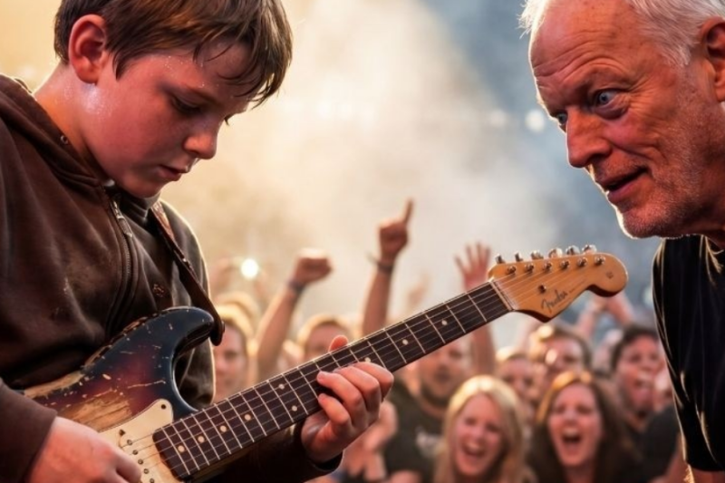 David Gilmour Stopped the Show for an 11-Year-Old… What Happened Next Shocked 55,000 Fans