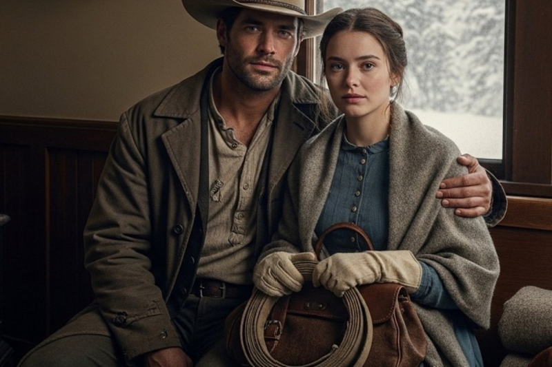 Blizzard Trapped Them Together In Mountain Train Station, Cowboy And Stranger Became Family By Dawn