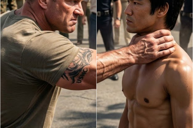 250 lb Ex-Marine Grabbed Bruce Lee By The Throat “Prove It Kid!” — San Diego 1966 — 4 Seconds
