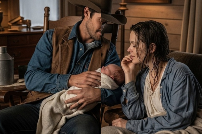 Snowstorm Trapped A Pregnant Woman At His Ranch, The Cowboy Delivered Her Baby And Her Heart