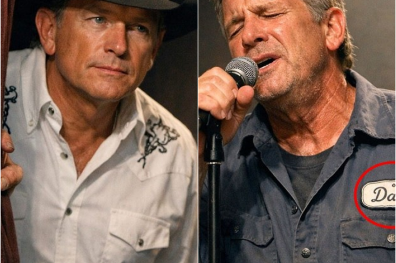 A janitor goes on stage and sings “Ocean Front Property”… unaware that George Strait was listening
