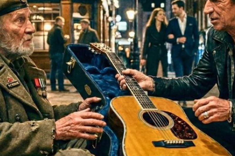 Keith Richards Gave Homeless Veteran $50,000 GUITAR — ‘A Hero Shouldn’t Be On The Street’ — Vet WEPT
