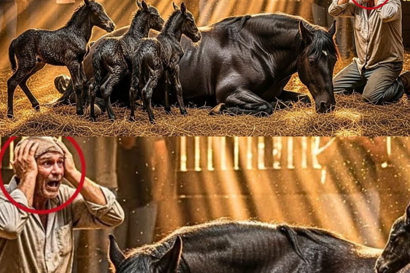 Farmer Buys Giant Pregnant Mare For $50… When She Gives Birth Everyone Is In Shock
