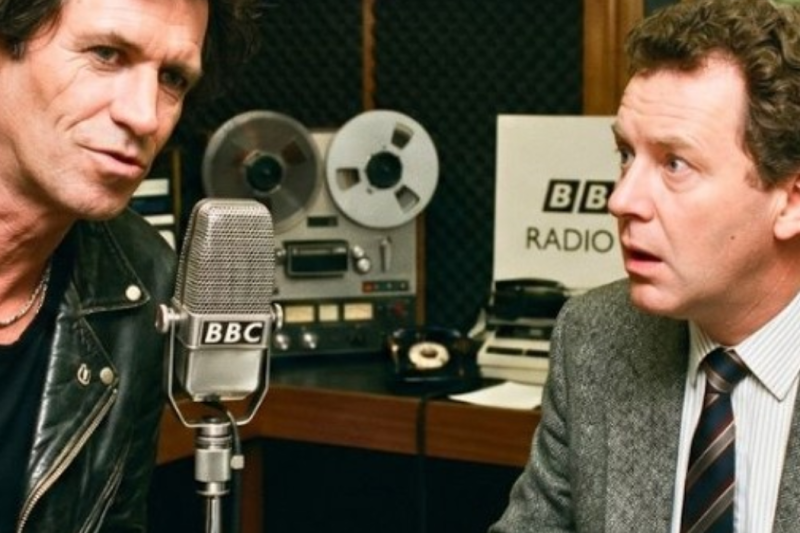 Keith Richards said 11 words to a BBC host who called him yesterday — the host never broadcast again