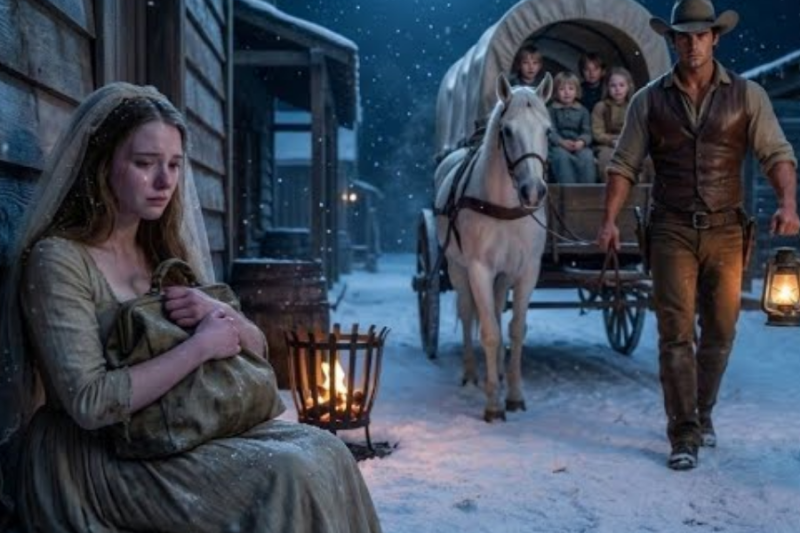 Christmas Eve, Mail-order Bride Slept Hungry—Until the Cowboy Said, “Get Up… You’re Coming Home…”