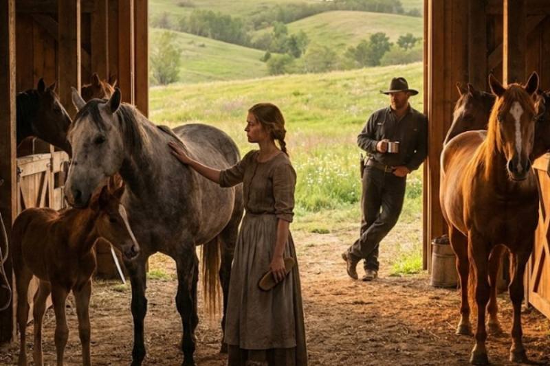 She Walked Into the Ranch With No Name — By Spring She’d Saved Every Horse in His Stable