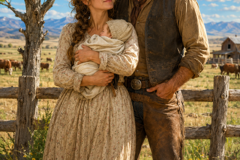She Was Sold While Holding Her Baby – Then a Cowboy Said, “I’ll Be Her Husband and That Child’s Father.”