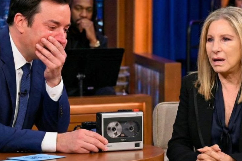 Jimmy Fallon IN TEARS When Barbra Streisand Suddenly Falls Silent After Hearing This Recording