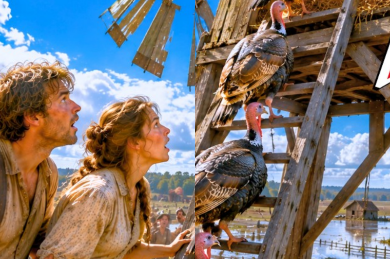 Their Turkeys Kept Climbing the Windmill — They Found a Rooftop Nest Packed With Golden Eggs