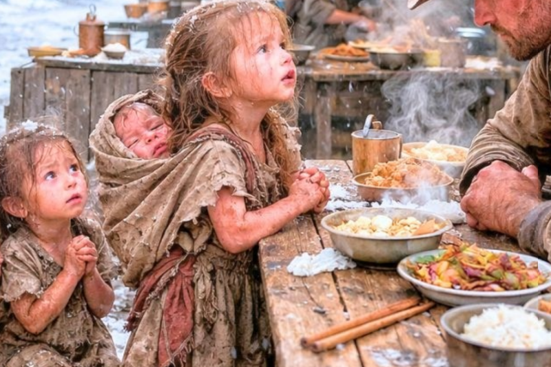 “We Have No One Left…” — Too Starved to Cry, Until a Cowboy Vowed, “I’ll Protect You”