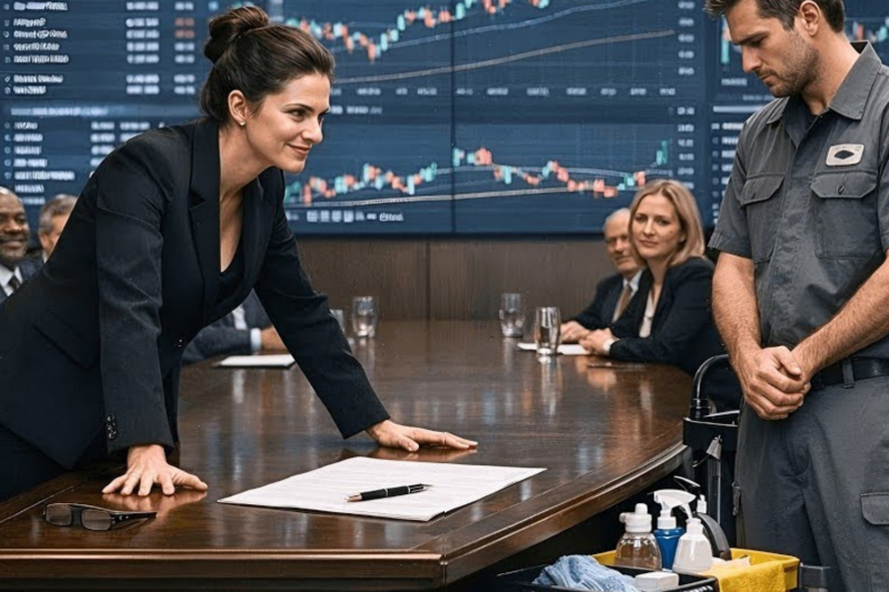 Billionaire CEO Forced the Single Dad to Give Investing Advice as a Joke—Then Froze at His First…