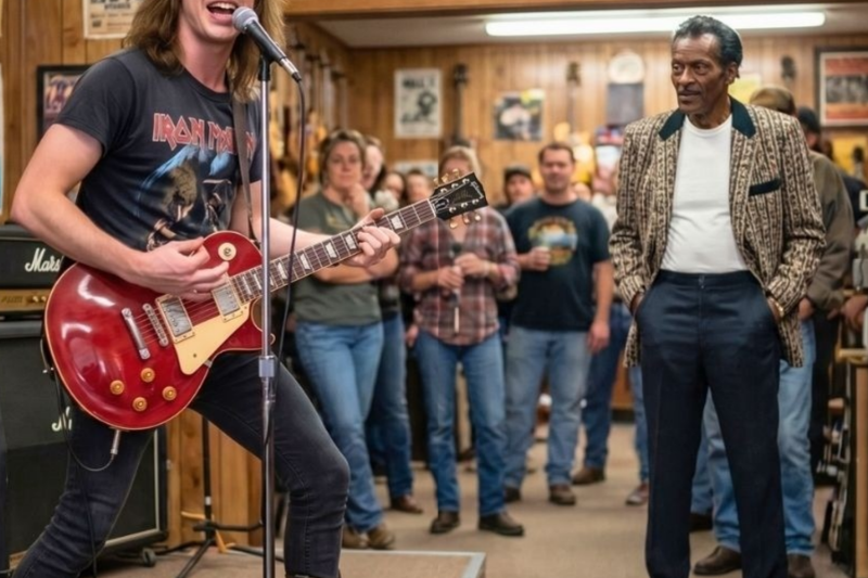 Chuck Berry heard “no one can play this riff”—then silenced room with one guitar!